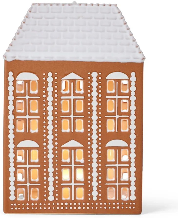 Keramický svietnik na čajovú sviečku Gingerbread Lighthouse – Kähler Design