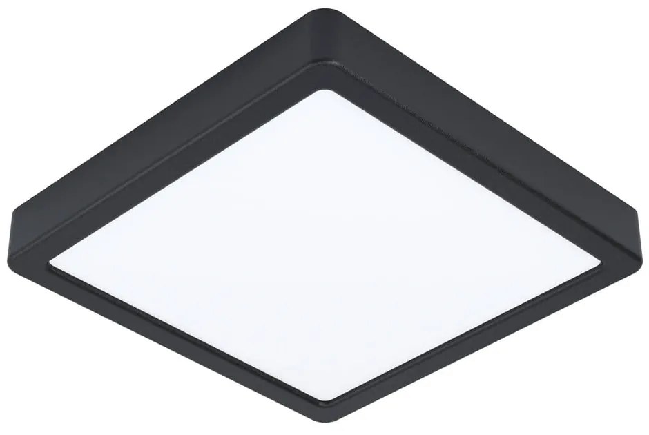 Čierne LED stropné svietidlo 21x21 cm FUEVA 5 – EGLO