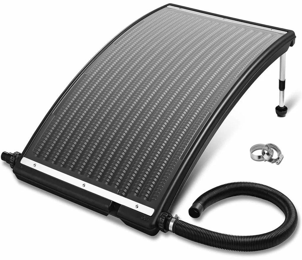 InternetovaZahrada Solárny panel na ohrev vody 112x55x14 cm - antracit
