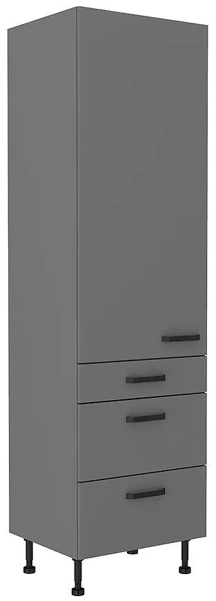 Kuchynská skrinka NESSA antracitová 60dks-215 1f 3s