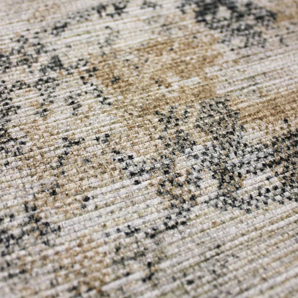 Sivobéžový prateľný koberec 190x290 cm Lila Abstract – Flair Rugs