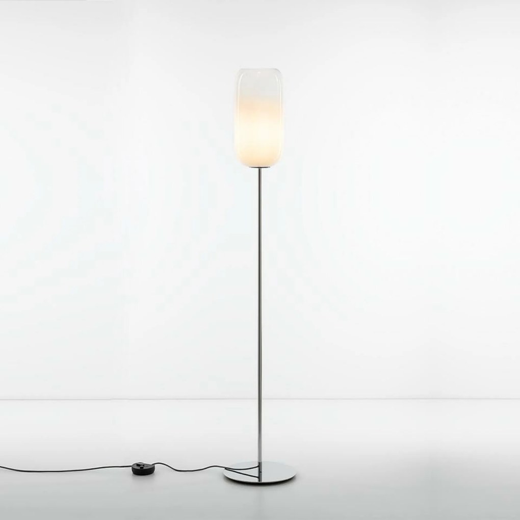 Stojacia lampa Artemide Gople biela, design Big, E27, výška 170 cm