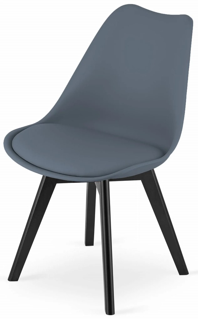 AKCIA Sivá stolička BALI MARK s čiernymi nohami II. akosť