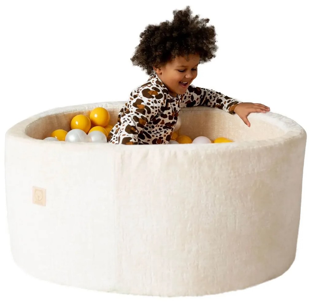 Kulatý suchý bazén 90×40 cm béžový – bez kuliček