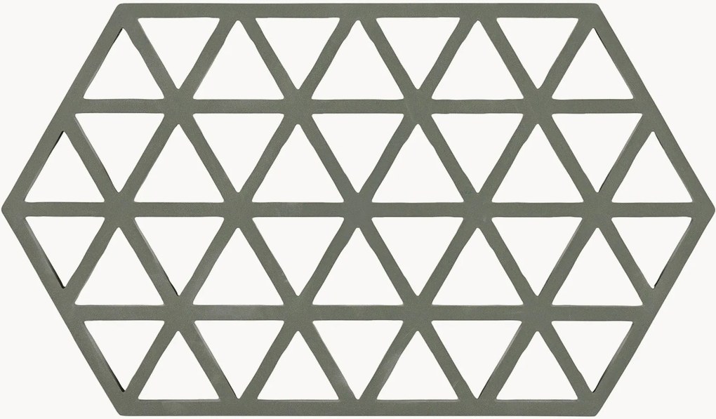 Veľké silikónové podložky pod poháre Triangles, 6 ks