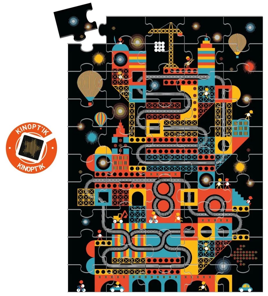 Efektné puzzle - živé mesto - 100 ks