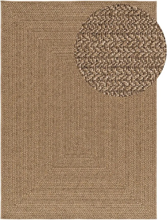 Vnútorný a vonkajší koberec v prírodnej farbe 120x170 cm Acra – Universal