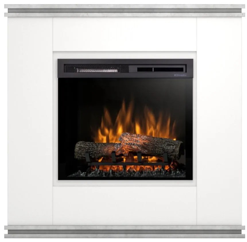 Elektrický krb Vena 23 biely/beton