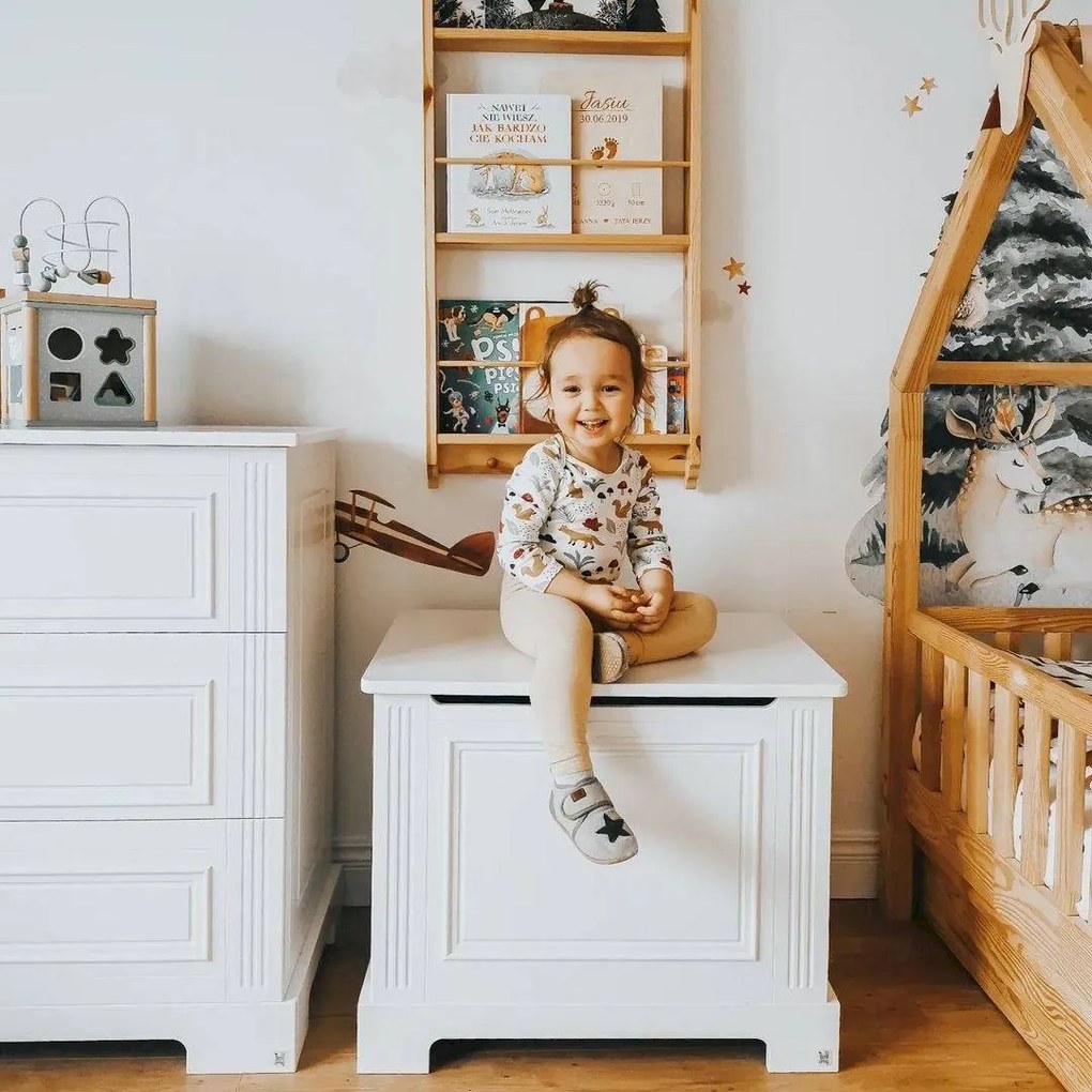 PROXIMA.store - Box na hračky INES FARBA: tmavosivá