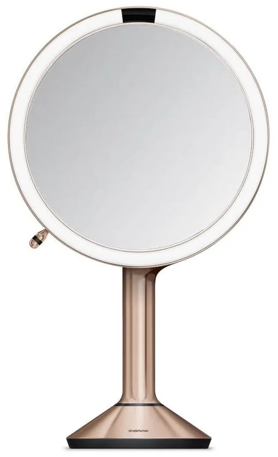 Kozmetické zrkadlo s osvetlením/zväčšovacie (5x) ø 20 cm Sensor Trio – simplehuman