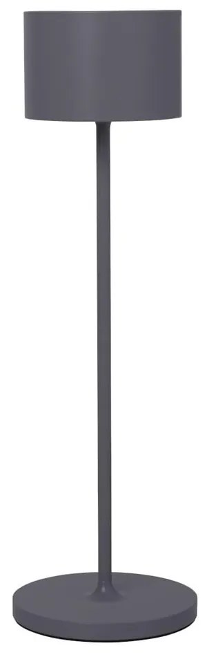 Tmavosivá prenosná LED lampa Blomus Farol