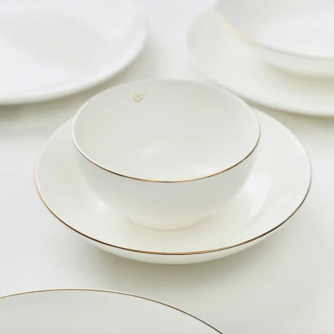 Miska AURO so zlatým okrajom 992029