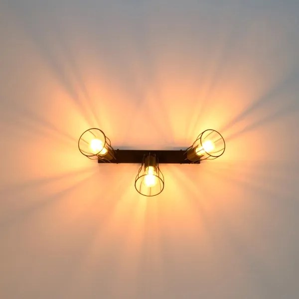 LED Bodové svietidlo TUBE II 3xE27/15W/230V čierna