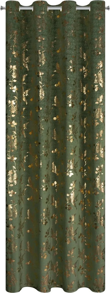 ZÁVES NA KRÚŽKOCH HILARY 140X250 CM VZOROVANÁ