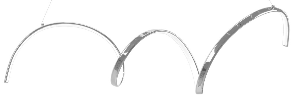 Toolight Toolight, LED závesné svietidlo 90cm, 26W, 3000K, LHJ025-CP, chrómová, OSW-60016