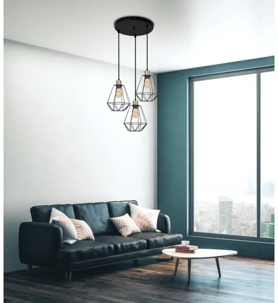 Luster na lanku PRIMO 3xE27/60W/230V