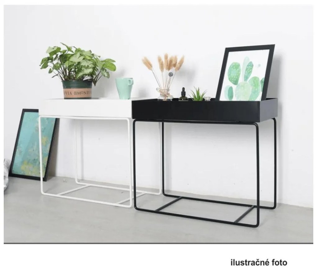 Multifunkčný kovový kvetináč, biela, INDIZE TYP 2 WL4214