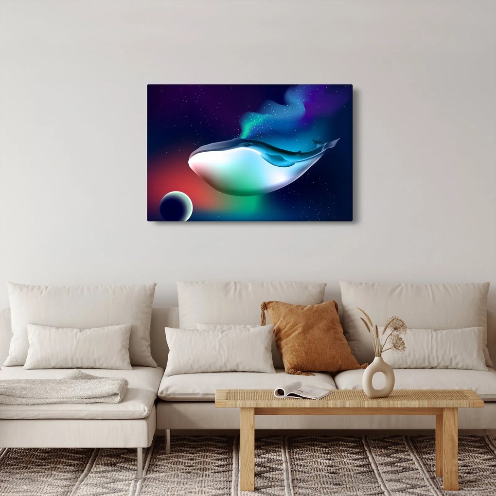 Obraz - Vesmírna veľryba (90x60 cm)