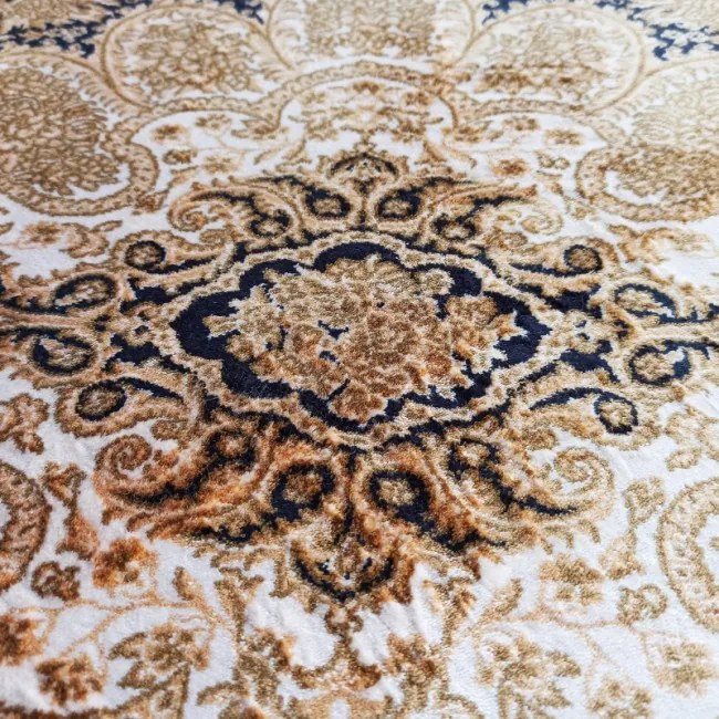 Koberec Exkluzívny Qum Silk 02 modrý
