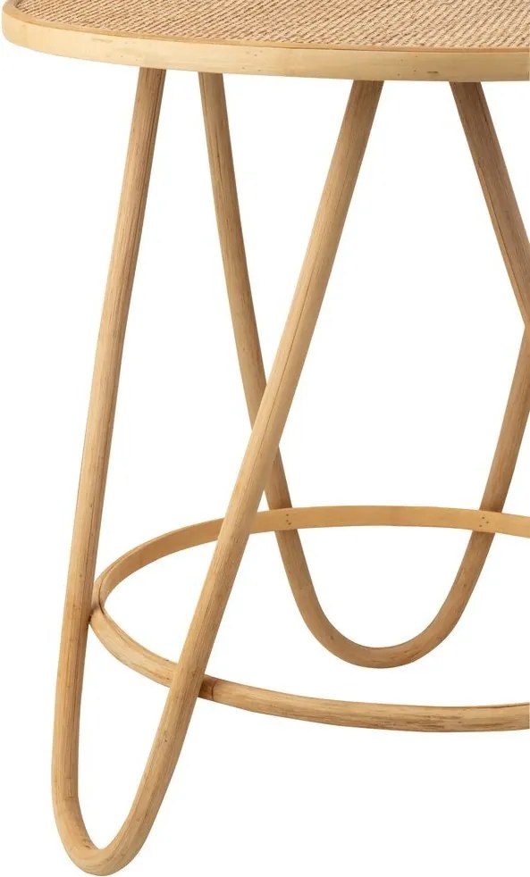 Prírodný ratanový odkladací stolík Balia Rattan Natural L - Ø 60*64 cm