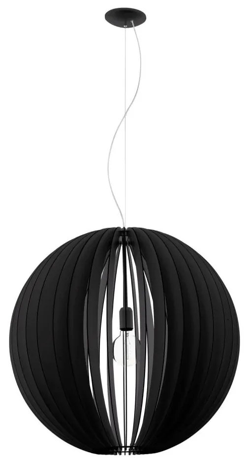 Eglo 63254 - Luster na lanku COSSANO PRO 1xE27/60W/230V pr. 70 cm čierna