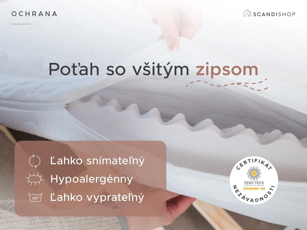 Penový matrac DELUXE 180x200 cm Ochrana matraca: VRÁTANE chrániča matraca