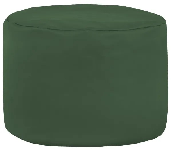 Taburetka Cilindro tmavozelená ekokoža