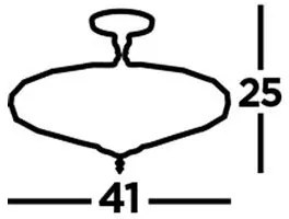 Tiffany stropné svietidlo NEW YORK Ø41