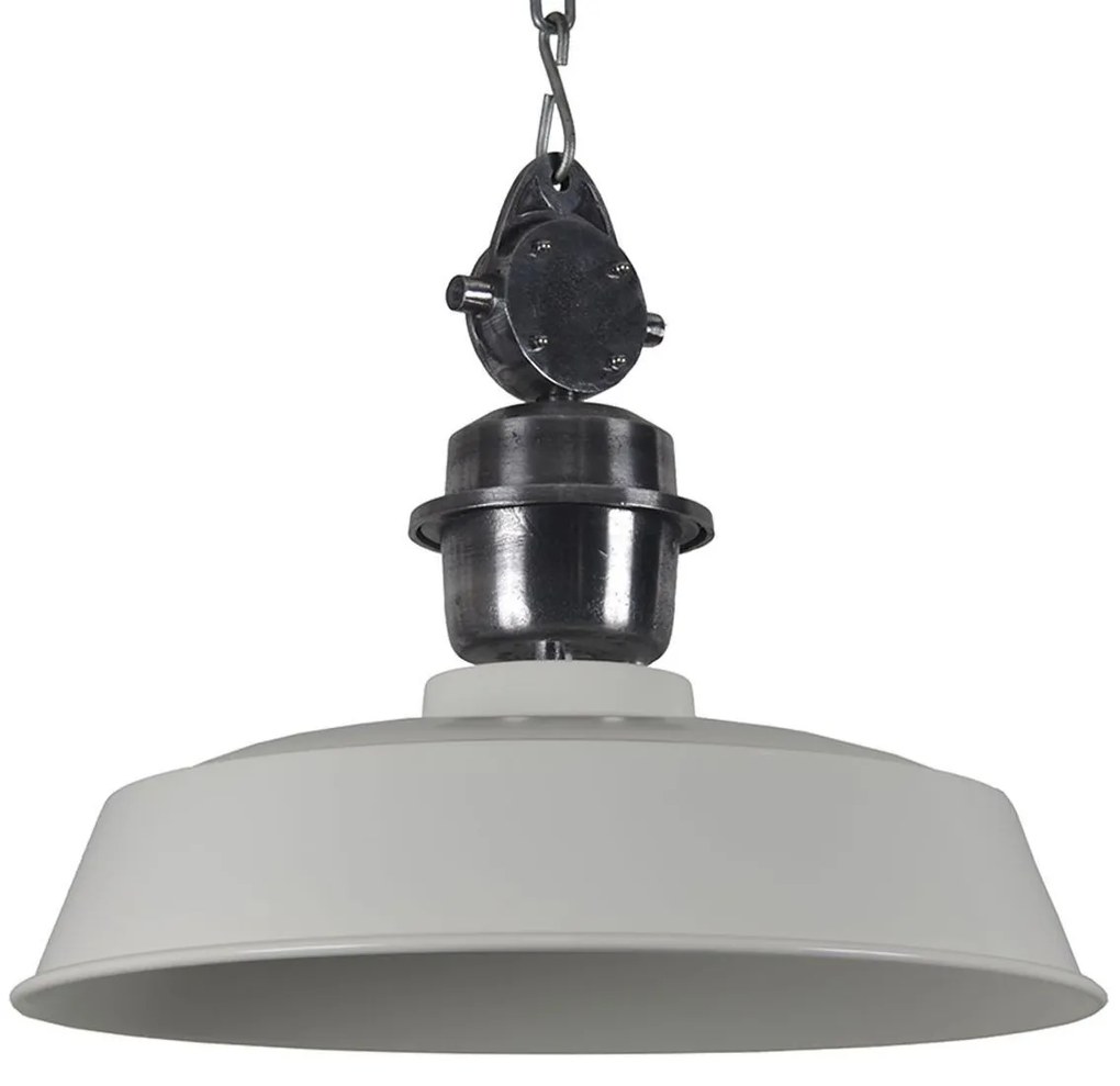 Krémové závesné kovové svetlo Sesto creme - Ø 42*38 cm