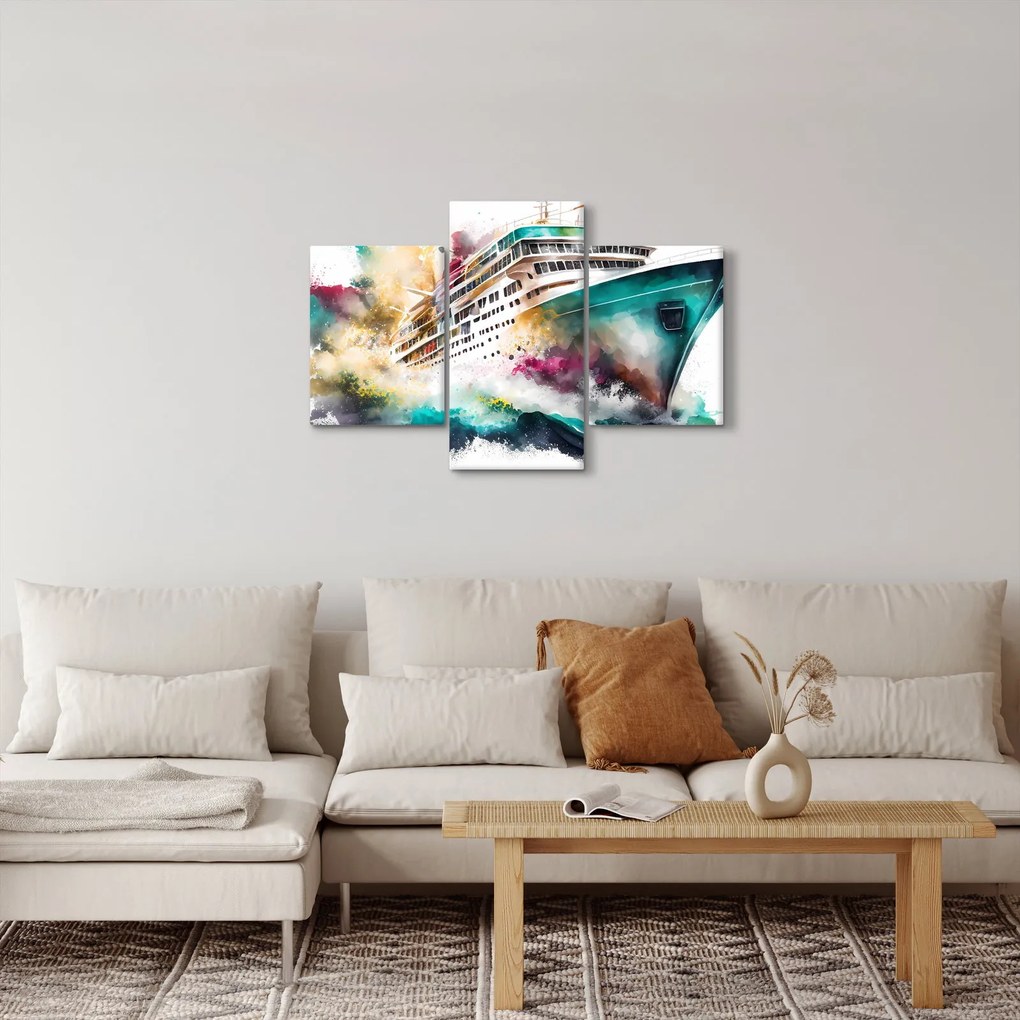 Obraz - Akvarelové more (90x60 cm)