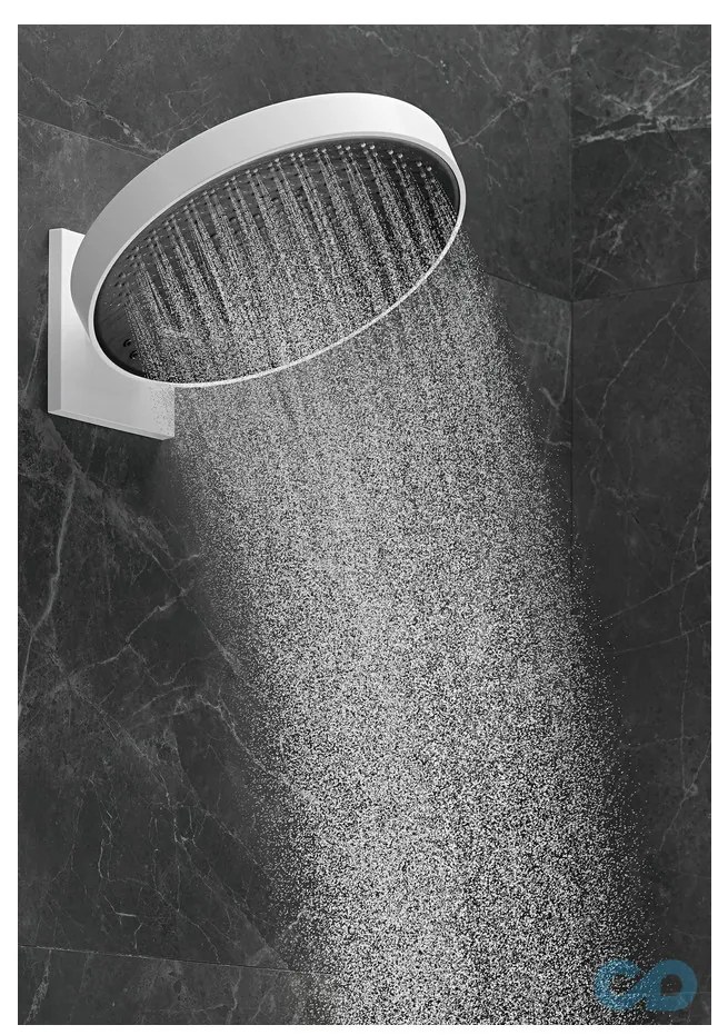 Hansgrohe Rainfinity, hlavová sprcha 360 1jet s pripojením na stenu, kartáčovaný čierny chróm, HAN-26230340