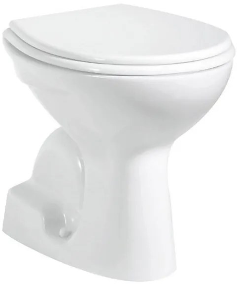 Aqualine Aqualine, WC misa, 36x54cm, spodný odpad, biela, TP340