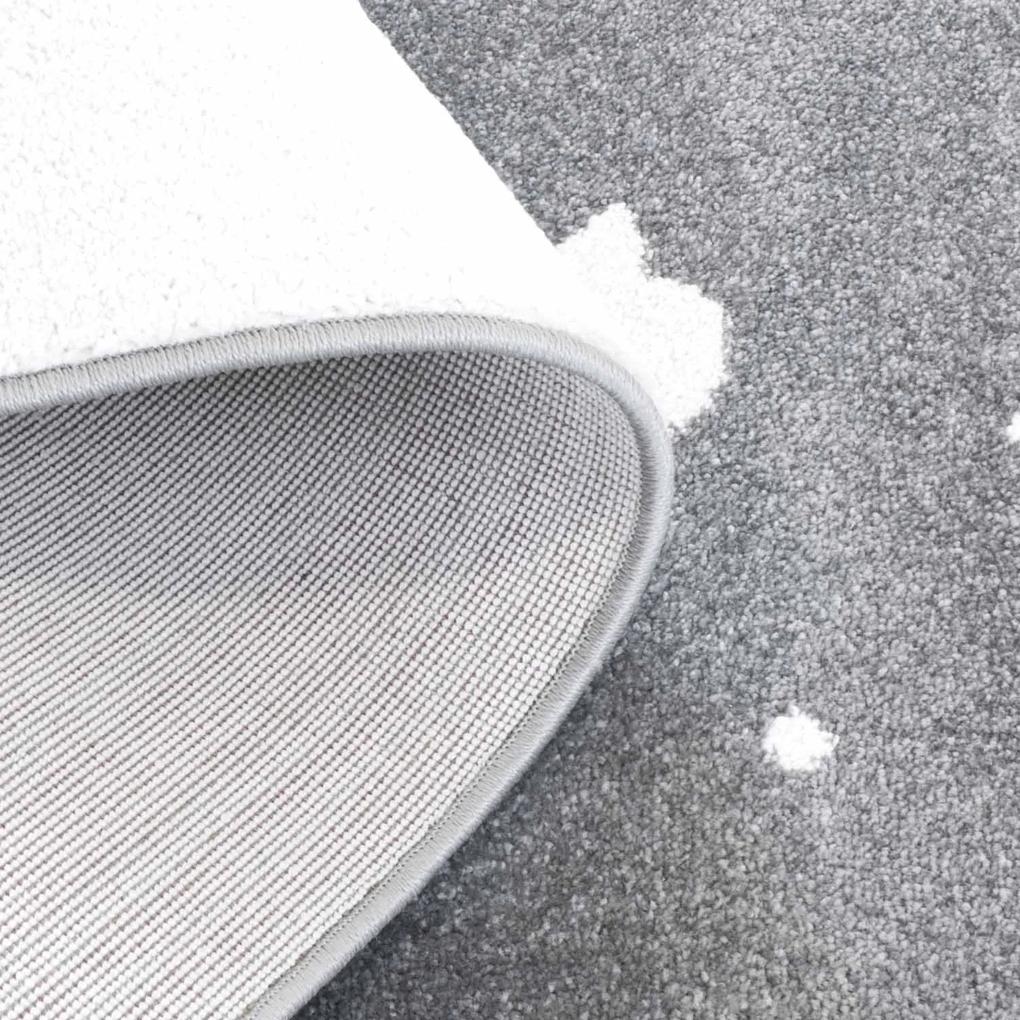 Dekorstudio Detský koberec BEAUTY sivé nebo Rozmer koberca: 120x170cm
