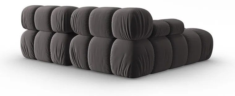 Tmavosivá zamatová pohovka 191 cm Bellis – Micadoni Home