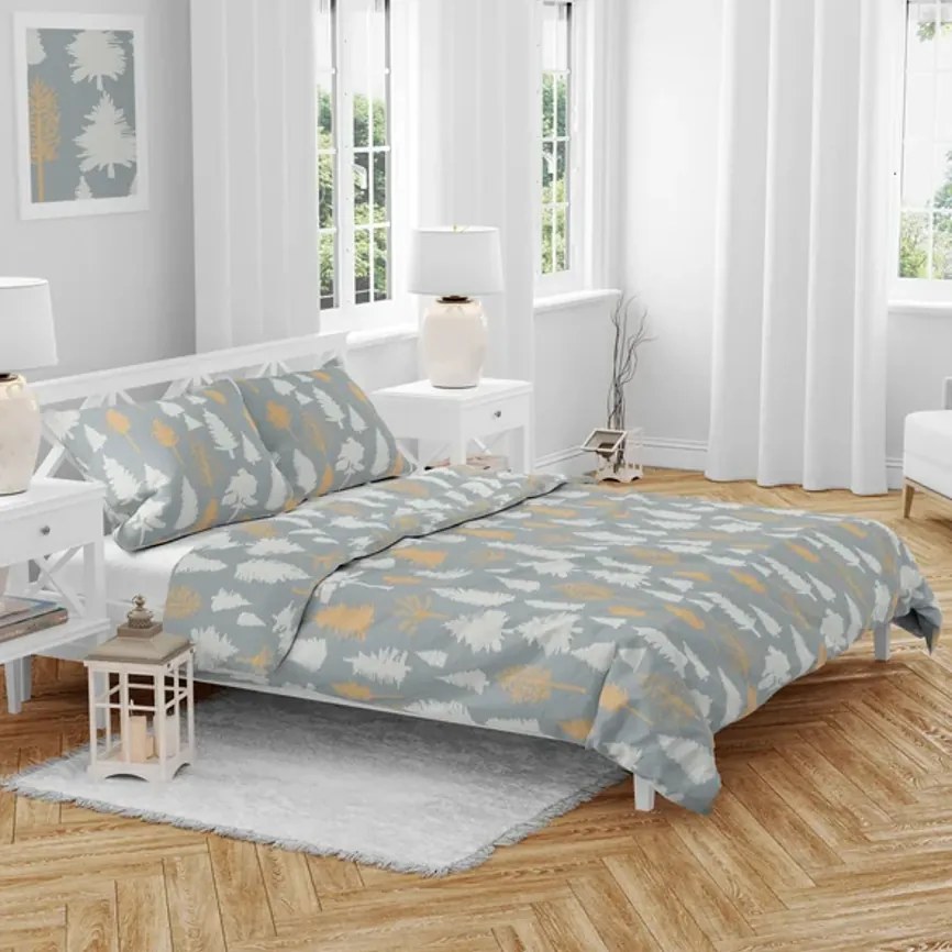 Bavlnené obliečky HOLLY REST sivé Rozmer obliečky: 70 x 90 cm | 140 x 200 cm