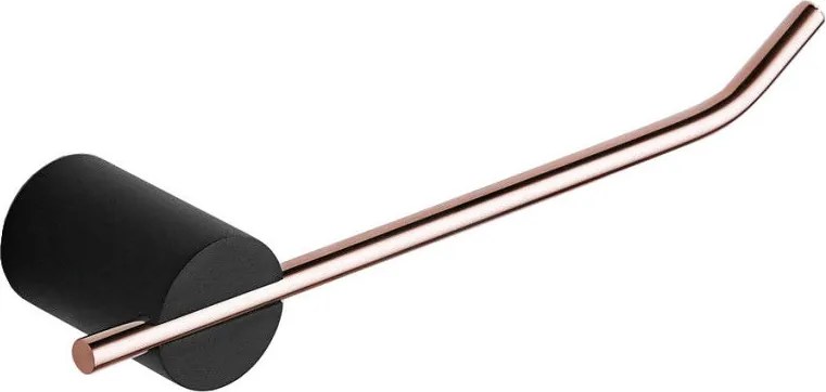 Mexen Aron držiak na toaletný papier, čierna/zlatoružová - 7088133-67