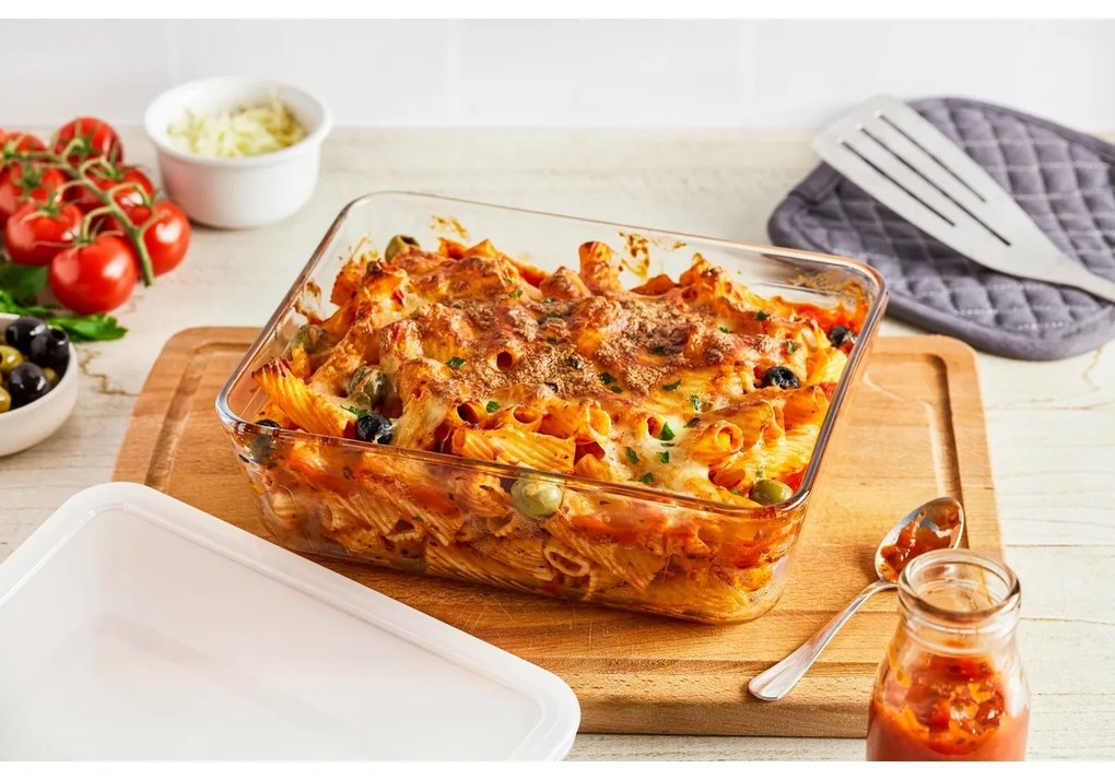Pyrex Dóza sklenená Cook & Freeze 2,6 l, 24 x 19 x 8 cm, 2,6 l