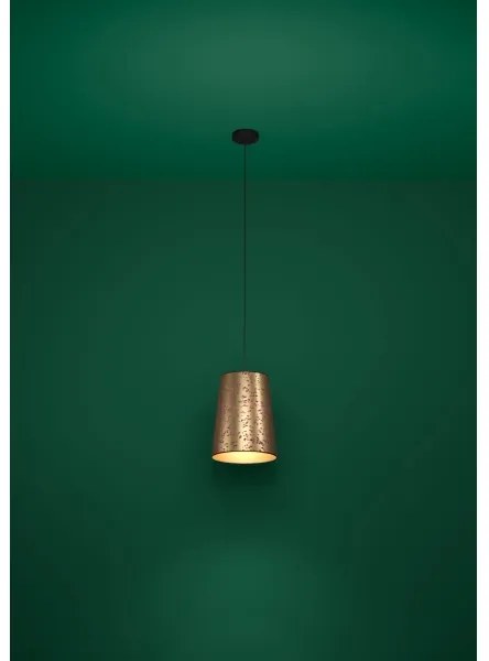Eglo 390292 - Luster na lanku CASTUERA 1xE27/25W/230V zlatá/ružová