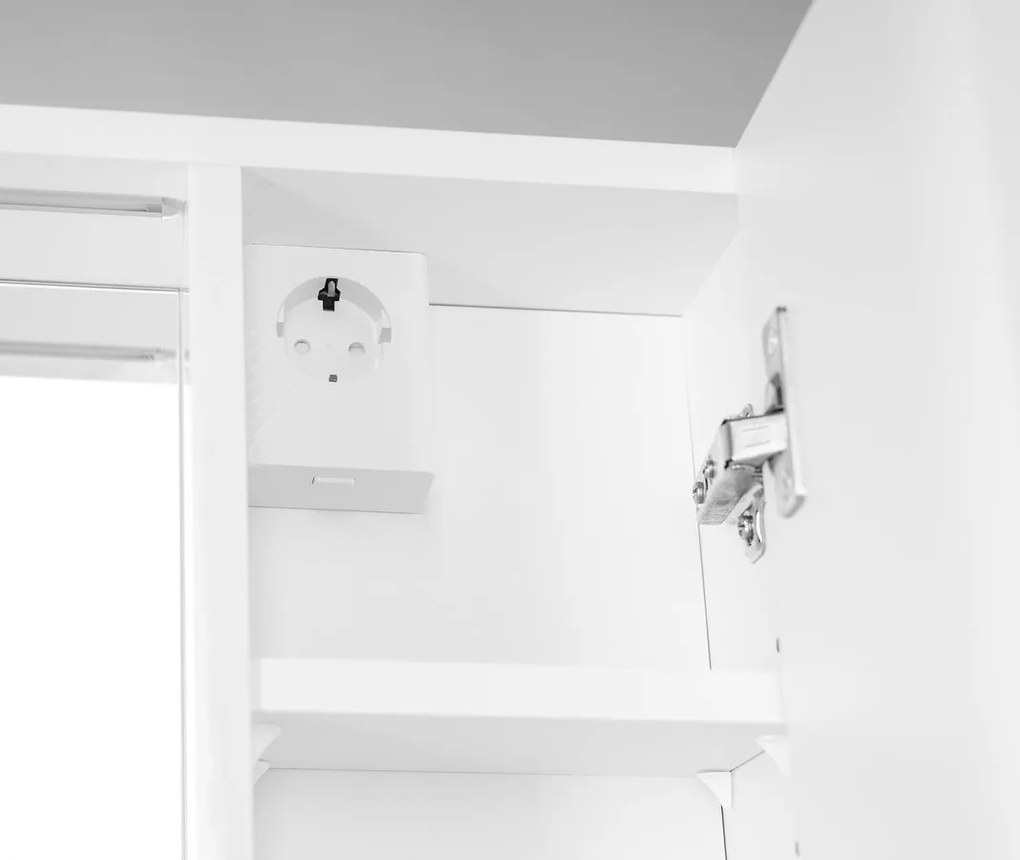 Aqualine Aqualine, ZOJA/KERAMIA FRESH STRIP galérka s LED osvetlením, 70x60x14cm, biela, 45025S
