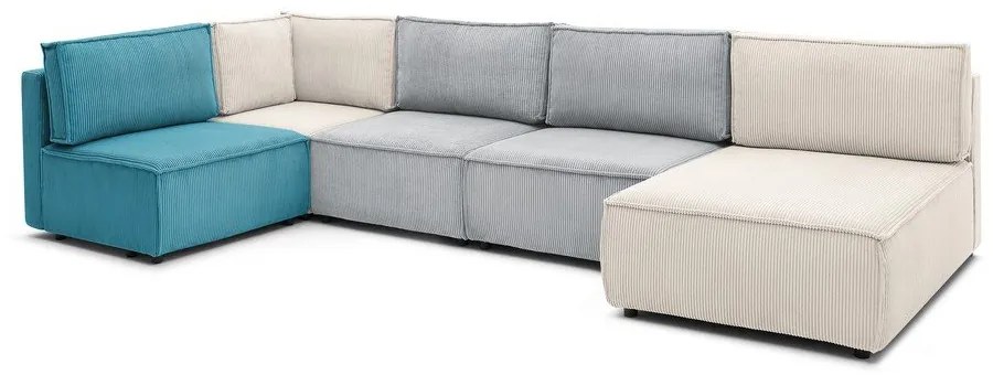 Menčestrová rohová pohovka (do tvaru "U"/variabilná) Nihad modular – Bobochic Paris