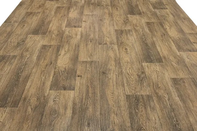PVC podlaha Rimini Aged Oak 691D hnedá