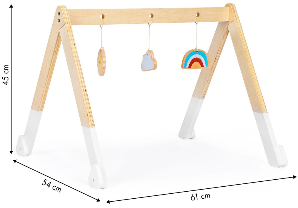 EcoToys Detská drevená hrádza + hračky