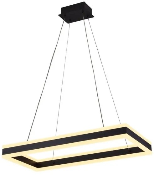 LED Stmievateľný luster na lanku LED/80W/230V 3000-6500K + diaľkové ovládanie