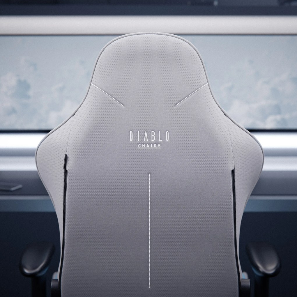 Textilné herné kreslo Diablo X-Starter modré