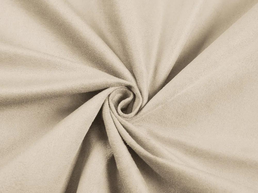 Biante Oválny obrus/imitácia brúsenej kože Alcantara ALC-007 Krémovo béžový 120x160 cm