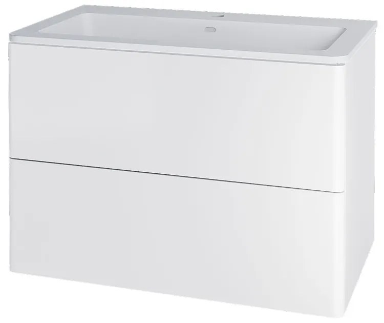 Mereo Mereo, Siena, kúpeľňová skrinka s umývadlom z liateho mramoru 81 cm, MER-CN411M