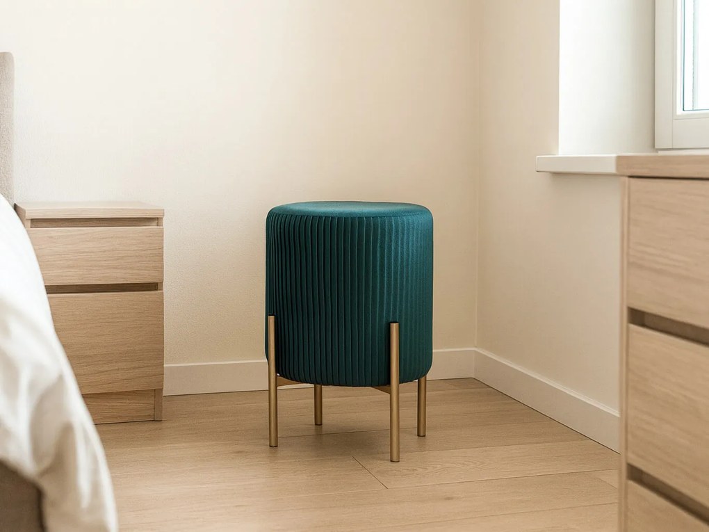 CH Taburetka na nožičkách Star II - smaragdová