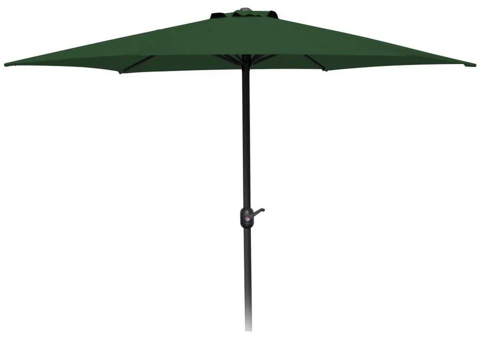Slnečník 270 cm zelený MANGO s kľukou