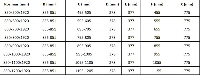 Mexen Lima sprchovací kút 85x110cm, 6mm sklo, chrómový profil-číre sklo, 856-085-110-01-00