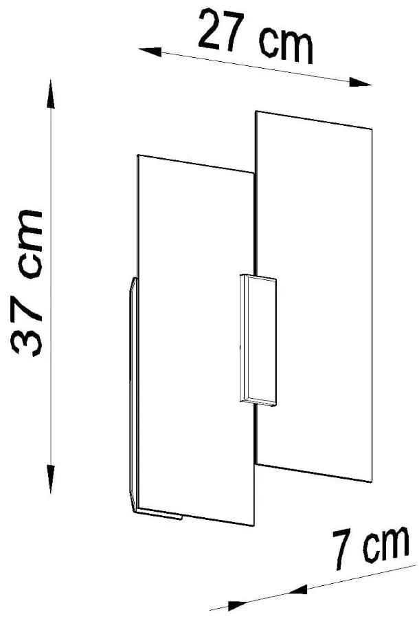 Biele nástenné svietidlo Veronica – Sollux
